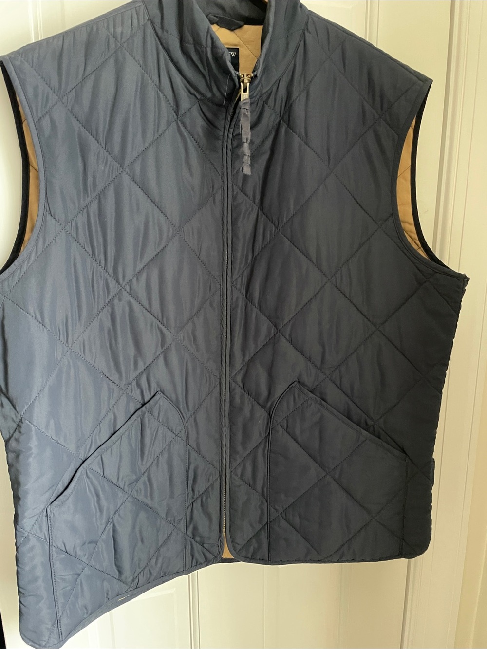 J. Crew Quilted Navy Vest